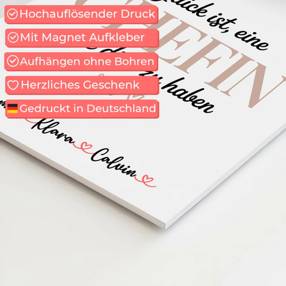 Personalisiertes Fotoboard Poster Magnetisch mit Fotocollage für Chefin Glück Ist eine Chefin Wie Dich Zu Haben 10