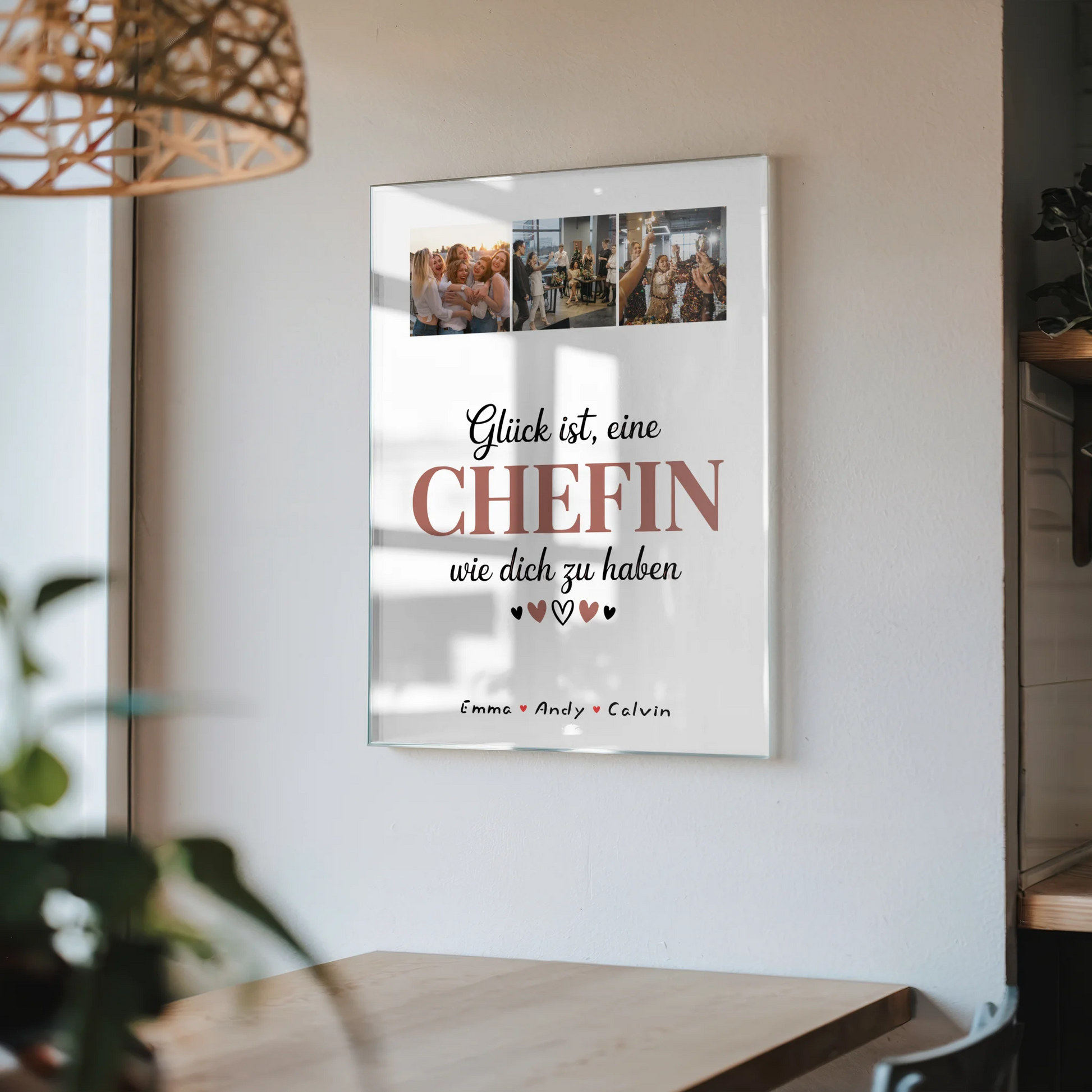 Acrylglas Mit Foto Chefin Fotocollage Glück Ist eine Chefin Wie Dich Zu Haben Personalisiertes Geschenk 4