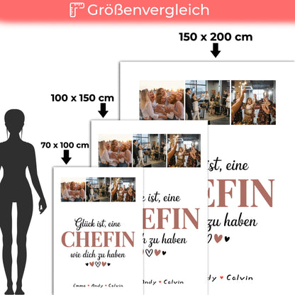 Kuscheldecke Mit Namen Chefin Fotocollage Glück Ist eine Chefin Wie Dich Zu Haben Geschenk 5