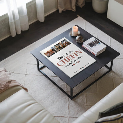 Personalisierte Chefin Fotocollage mit Fotoboard Magnet Wandbild Glück Ist eine Chefin Wie Dich Zu Haben 3