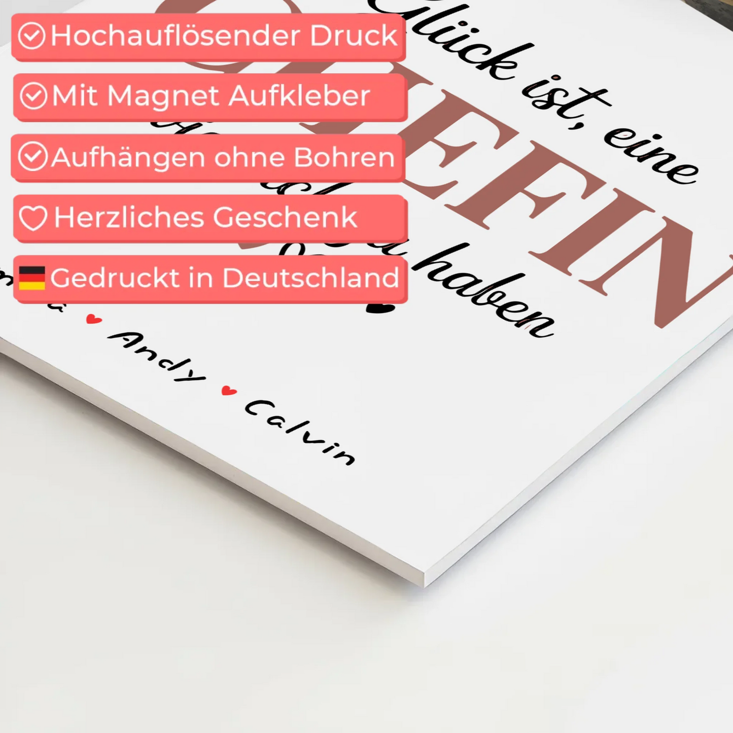 Personalisierte Chefin Fotocollage mit Fotoboard Magnet Wandbild Glück Ist eine Chefin Wie Dich Zu Haben 4