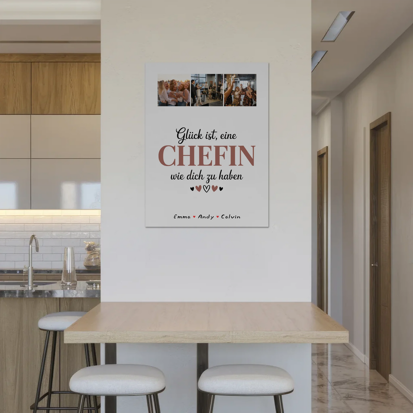 Personalisierte Chefin Fotocollage mit Fotoboard Magnet Wandbild Glück Ist eine Chefin Wie Dich Zu Haben 8