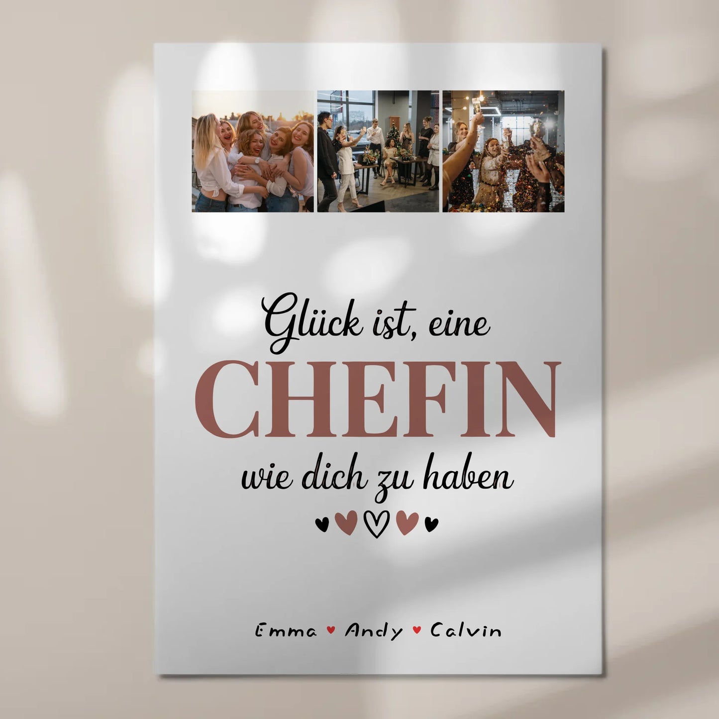 Personalisierte Chefin Fotocollage mit Fotoboard Magnet Wandbild Glück Ist eine Chefin Wie Dich Zu Haben 7