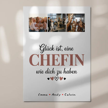 Personalisierte Chefin Fotocollage mit Fotoboard Magnet Wandbild Glück Ist eine Chefin Wie Dich Zu Haben 7
