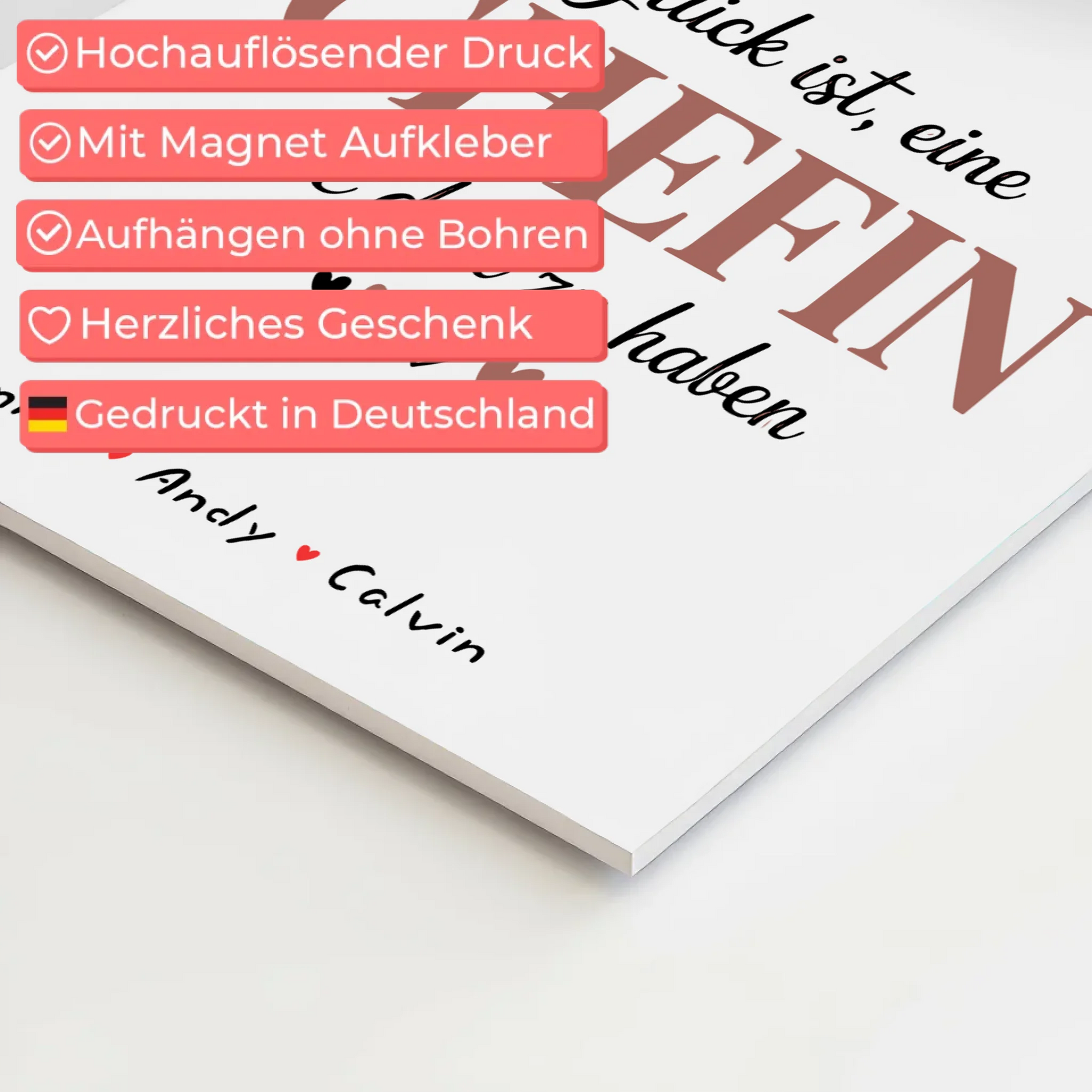 Personalisierte Chefin Fotocollage mit Fotoboard Magnet Wandbild Glück Ist eine Chefin Wie Dich Zu Haben 10