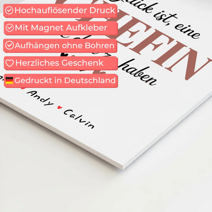 Personalisierte Chefin Fotocollage mit Fotoboard Magnet Wandbild Glück Ist eine Chefin Wie Dich Zu Haben 10