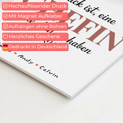 Personalisierte Chefin Fotocollage mit Fotoboard Magnet Wandbild Glück Ist eine Chefin Wie Dich Zu Haben