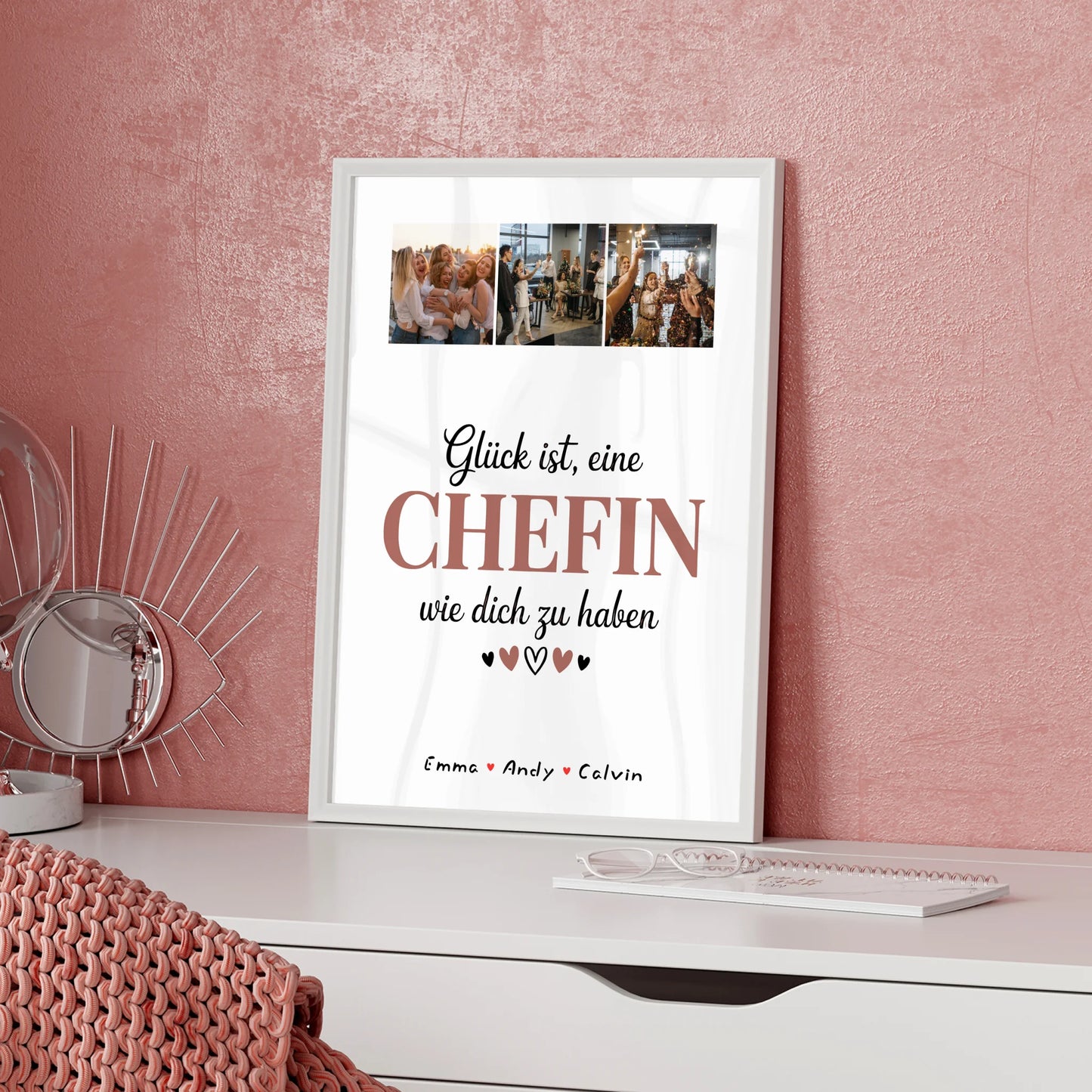 Poster Personalisiert Chefin Fotocollage Glück Ist eine Chefin Wie Dich Zu Haben Geschenk für Chefin