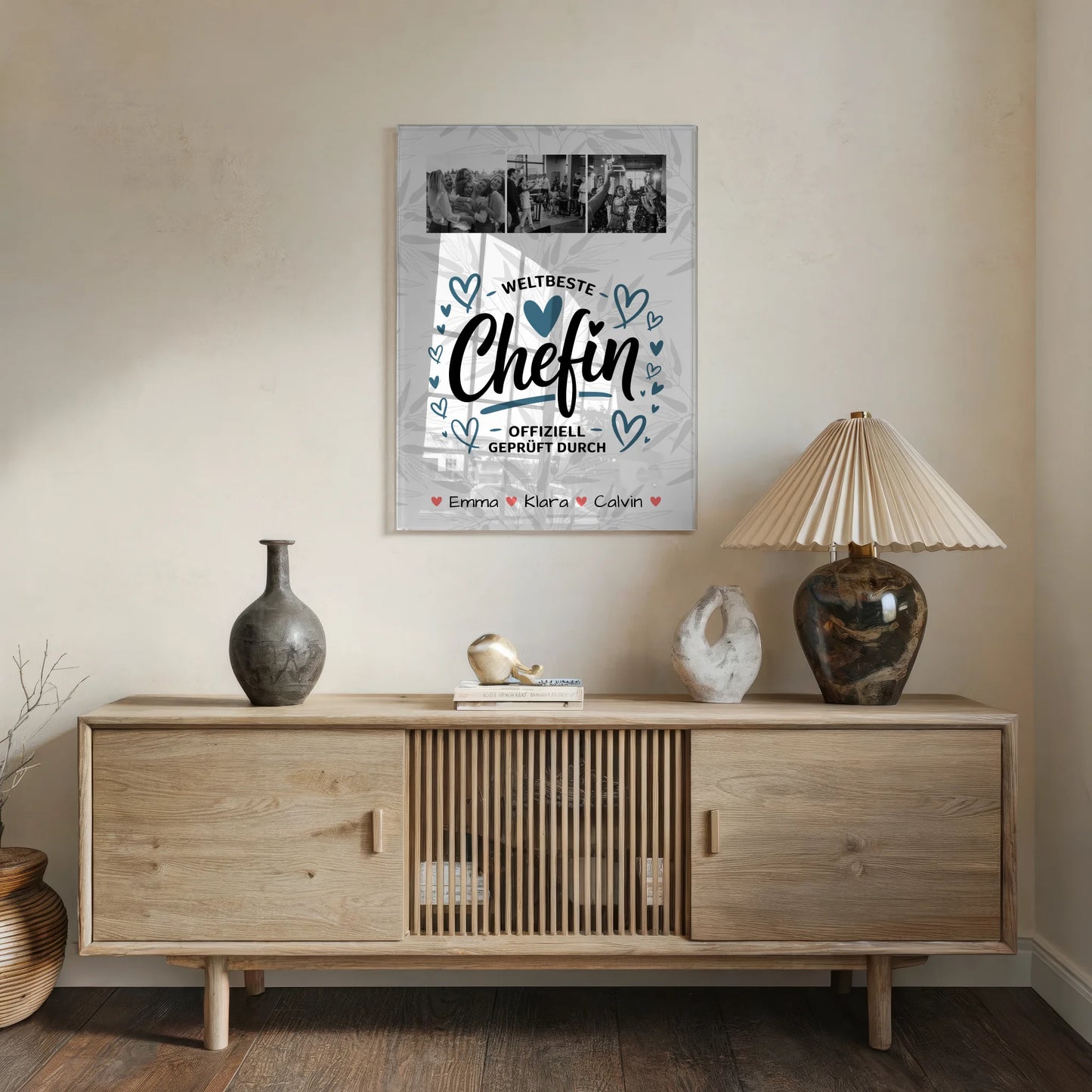 Foto Acrylglas Geschenk Fotocollage Chefin Weltbeste Chefin Offiziell Geprüft Durch Personalisierbar 5