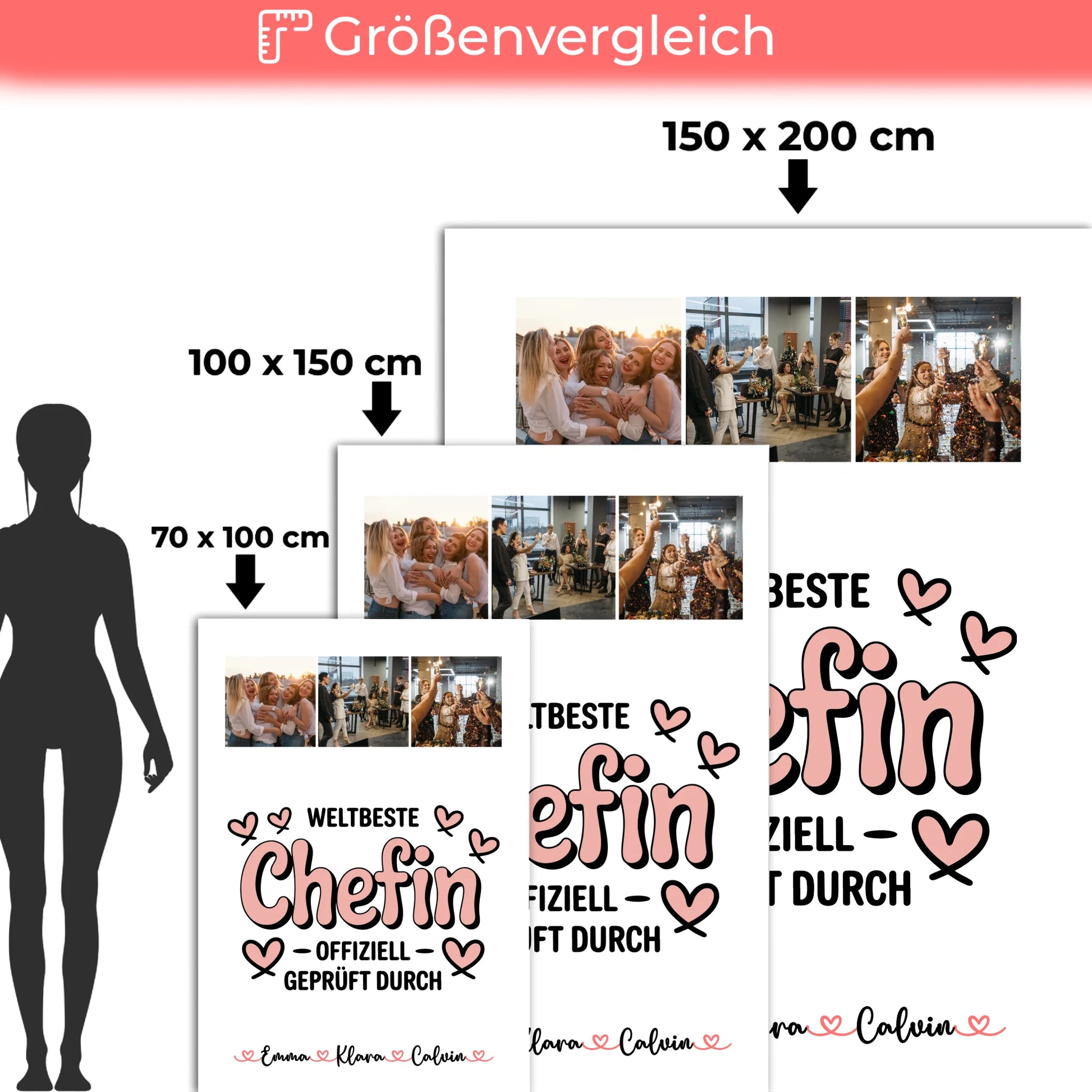 Kuscheldecke Mit Namen Und Motiv Fotocollage Chefin Weltbeste Chefin Offiziell Geprüft Durch 5