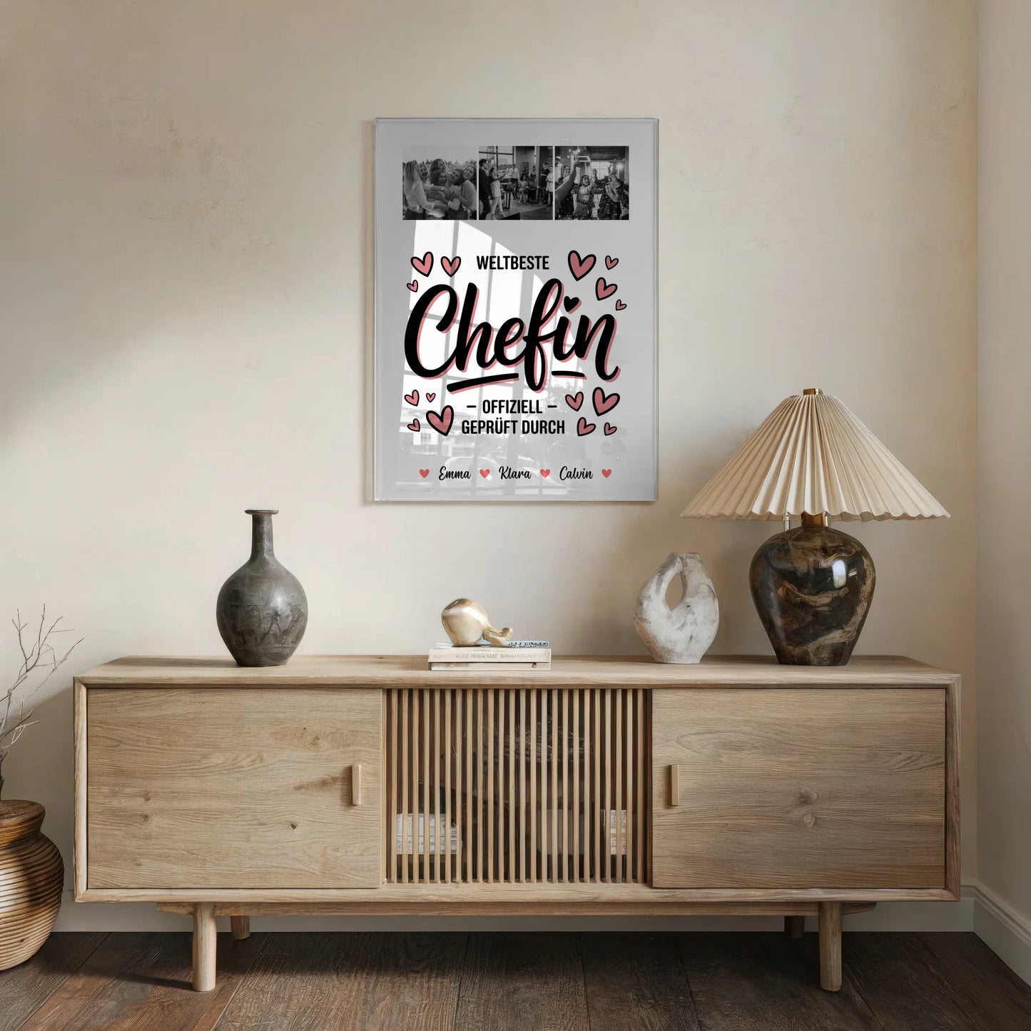 Foto Acrylglas Fotocollage für Chefin Weltbeste Chefin Offiziell Geprüft Durch 5