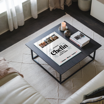 Personalisierte Chefin Fotocollage mit Foto Mit Acrylglas Weltbeste Chefin Offiziell Geprüft Durch 3