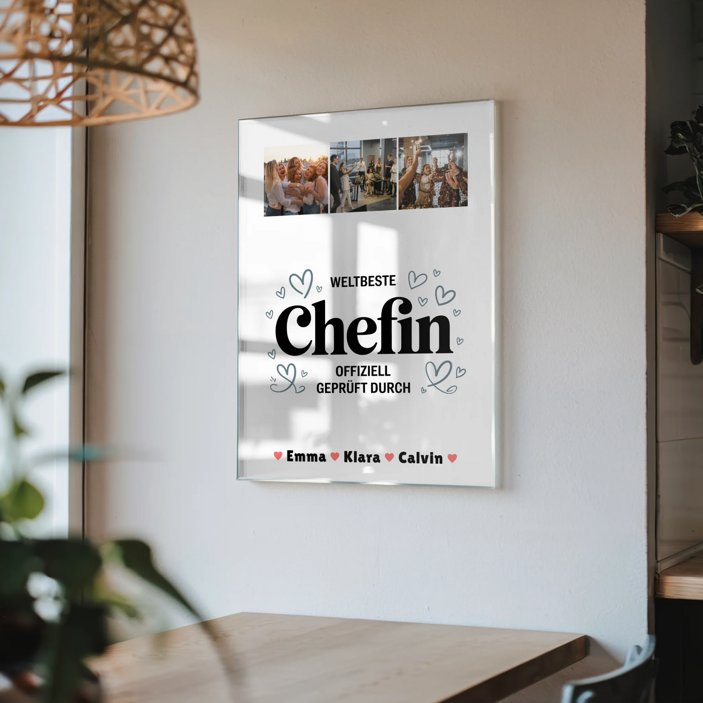 Personalisierte Chefin Fotocollage mit Foto Mit Acrylglas Weltbeste Chefin Offiziell Geprüft Durch 4