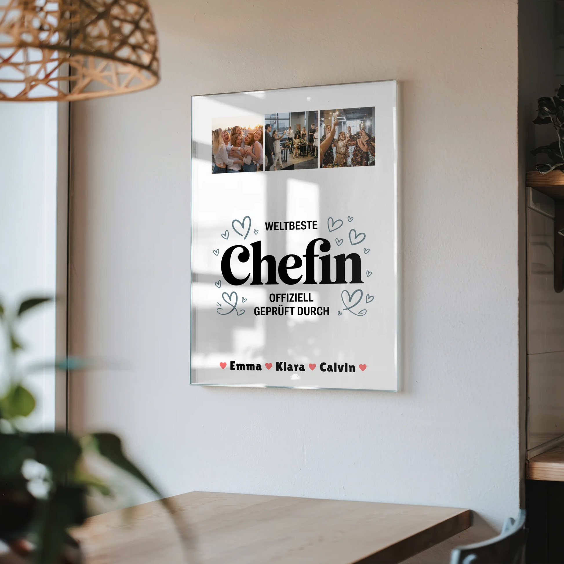 Personalisierte Chefin Fotocollage mit Foto Mit Acrylglas Weltbeste Chefin Offiziell Geprüft Durch 4