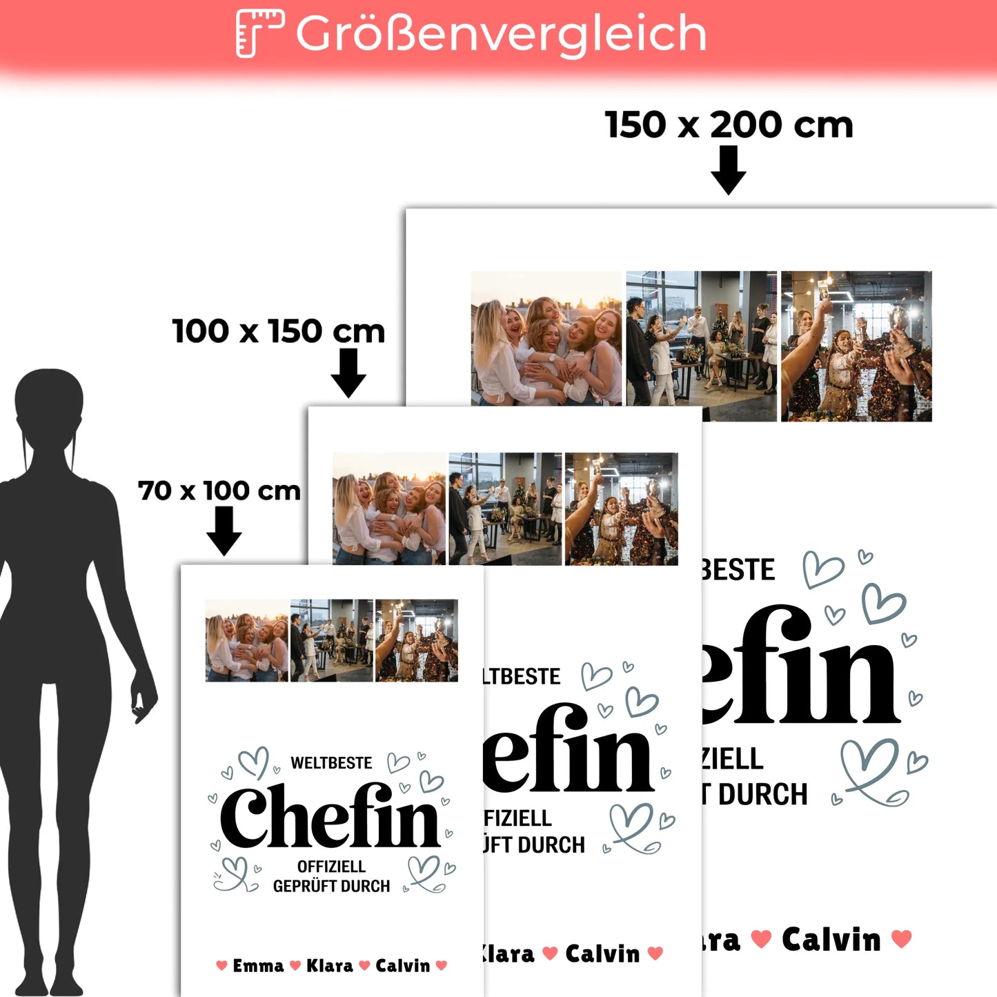 Personalisierte Kuscheldecke Mit Namen Chefin Fotocollage Weltbeste Chefin Offiziell Geprüft Durch 5