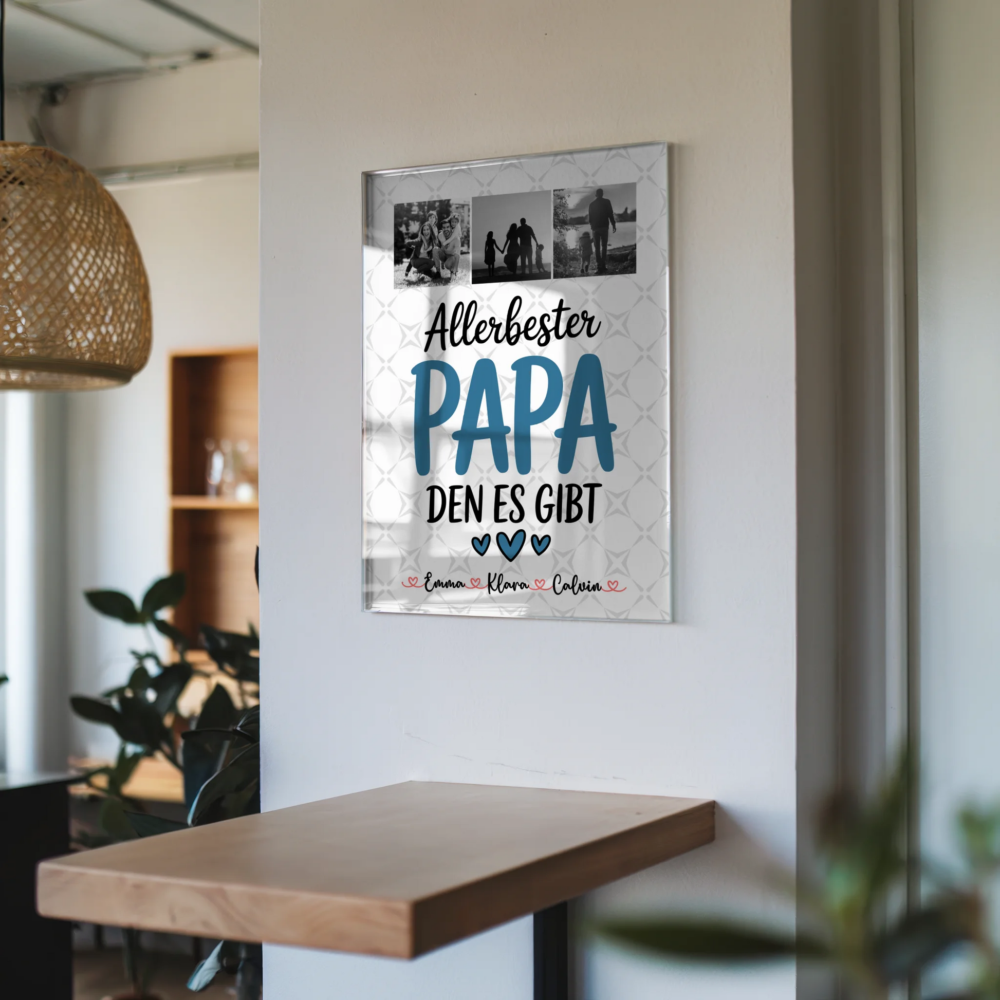 Personalisiertes Foto Acrylglas Geschenk Fotocollage Papa Allerbester Papa Den Es Gibt 6
