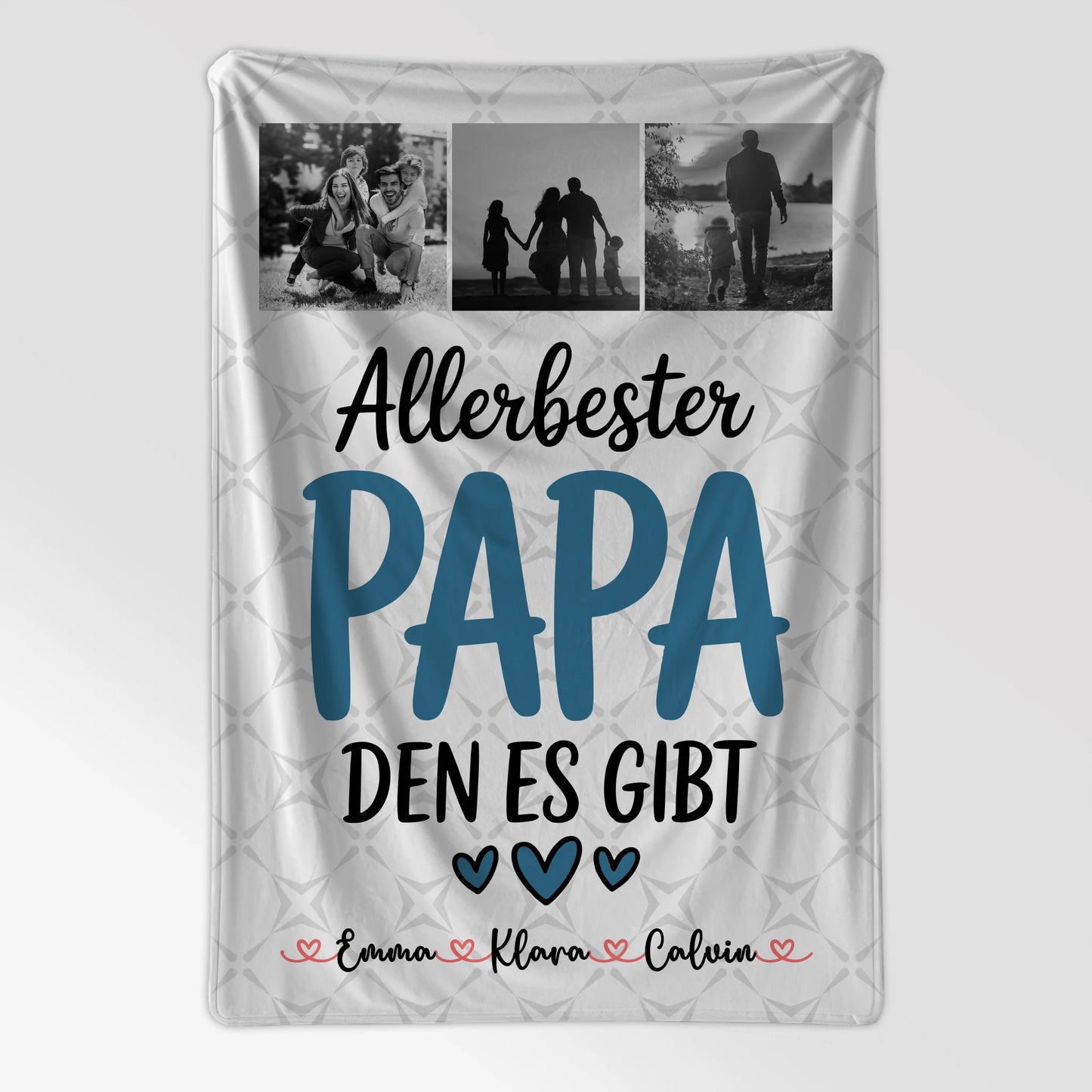Personalisierte Decke Mann Geschenk Fotocollage Papa Allerbester Papa Den Es Gibt Papa 7