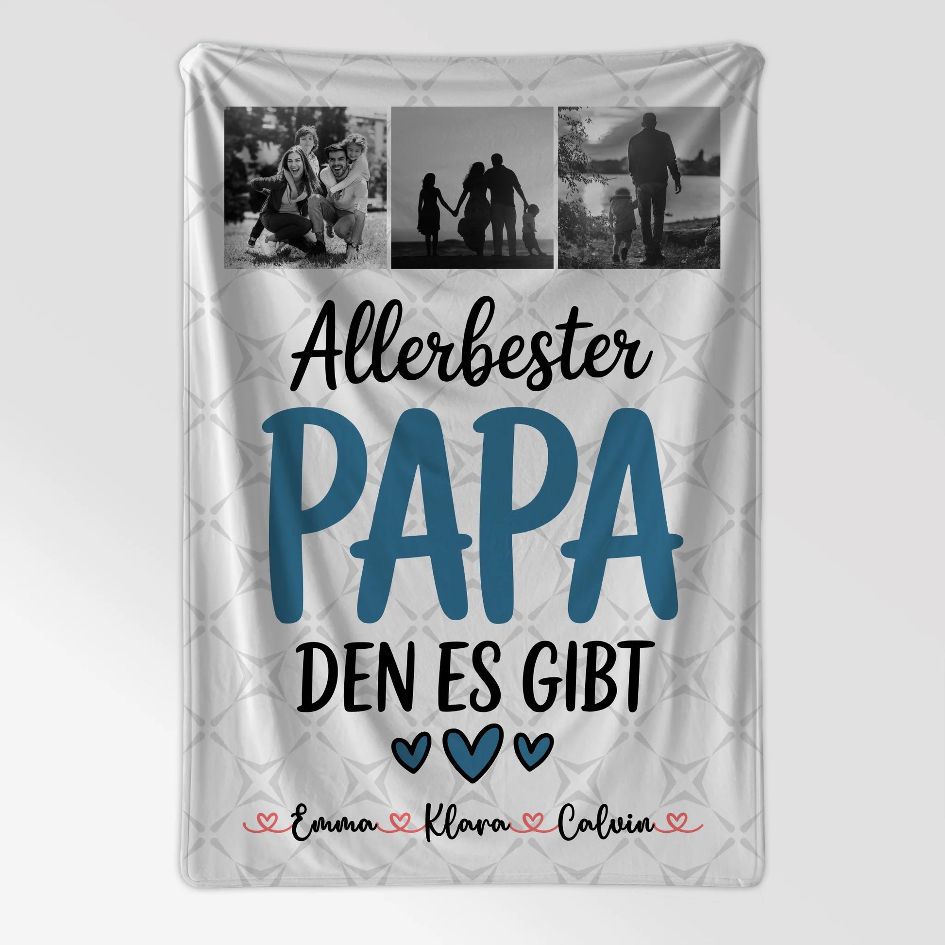 Personalisierte Decke Mann Geschenk Fotocollage Papa Allerbester Papa Den Es Gibt Papa 7