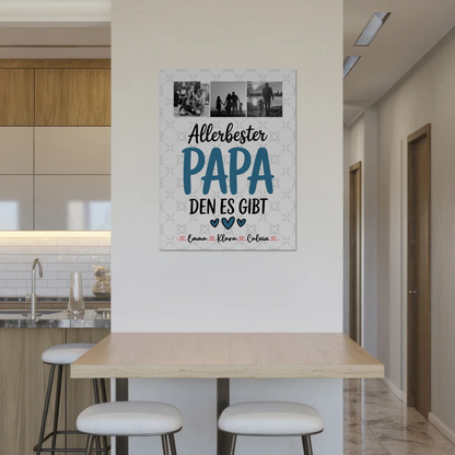 Fotoboard Magnet Poster Geschenk Fotocollage Papa Allerbester Papa Den Es Gibt personalisiert 8