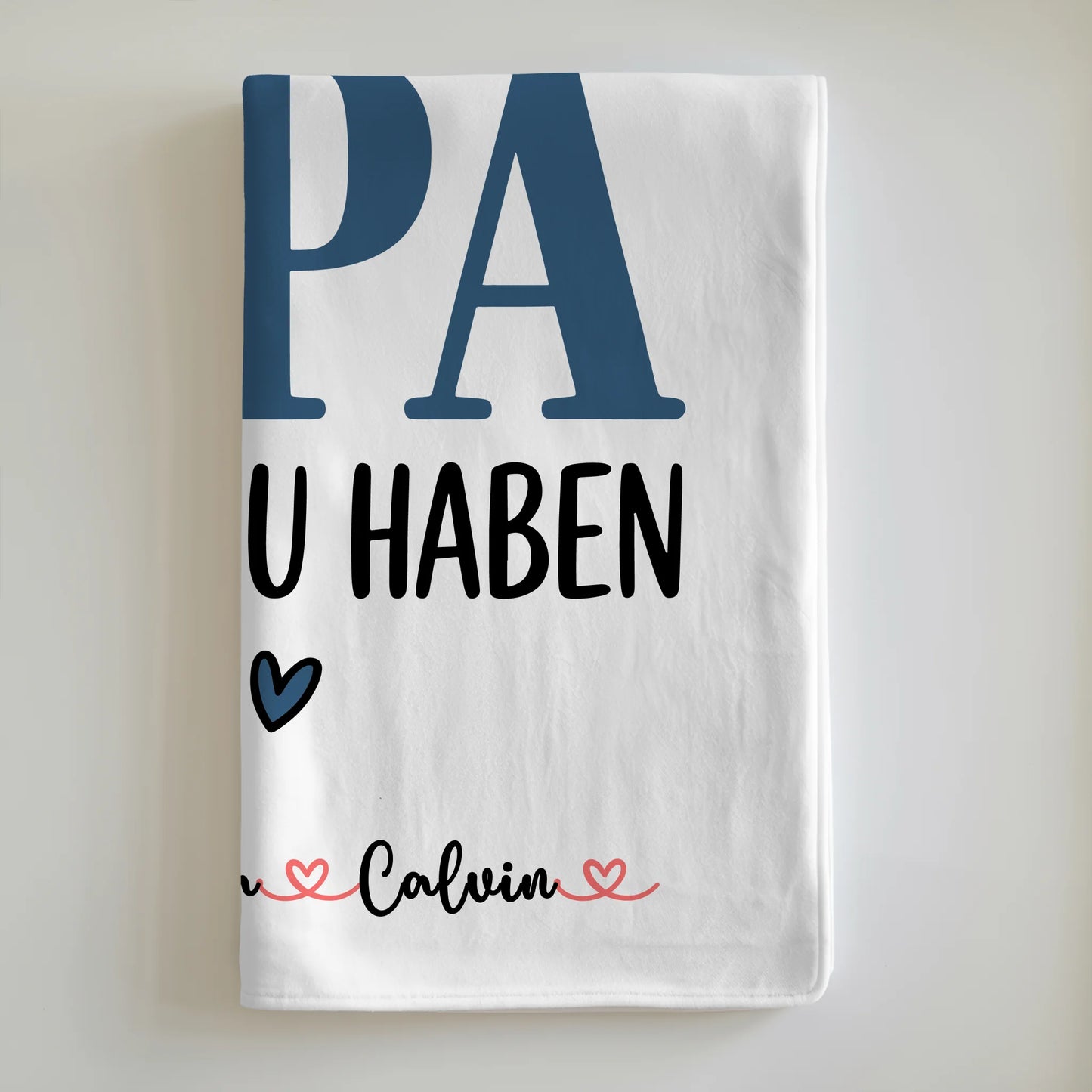 Personalisierte Decke Mann Fotocollage Papa Glück ist einen Papa wie dich zu haben Geschenk 6