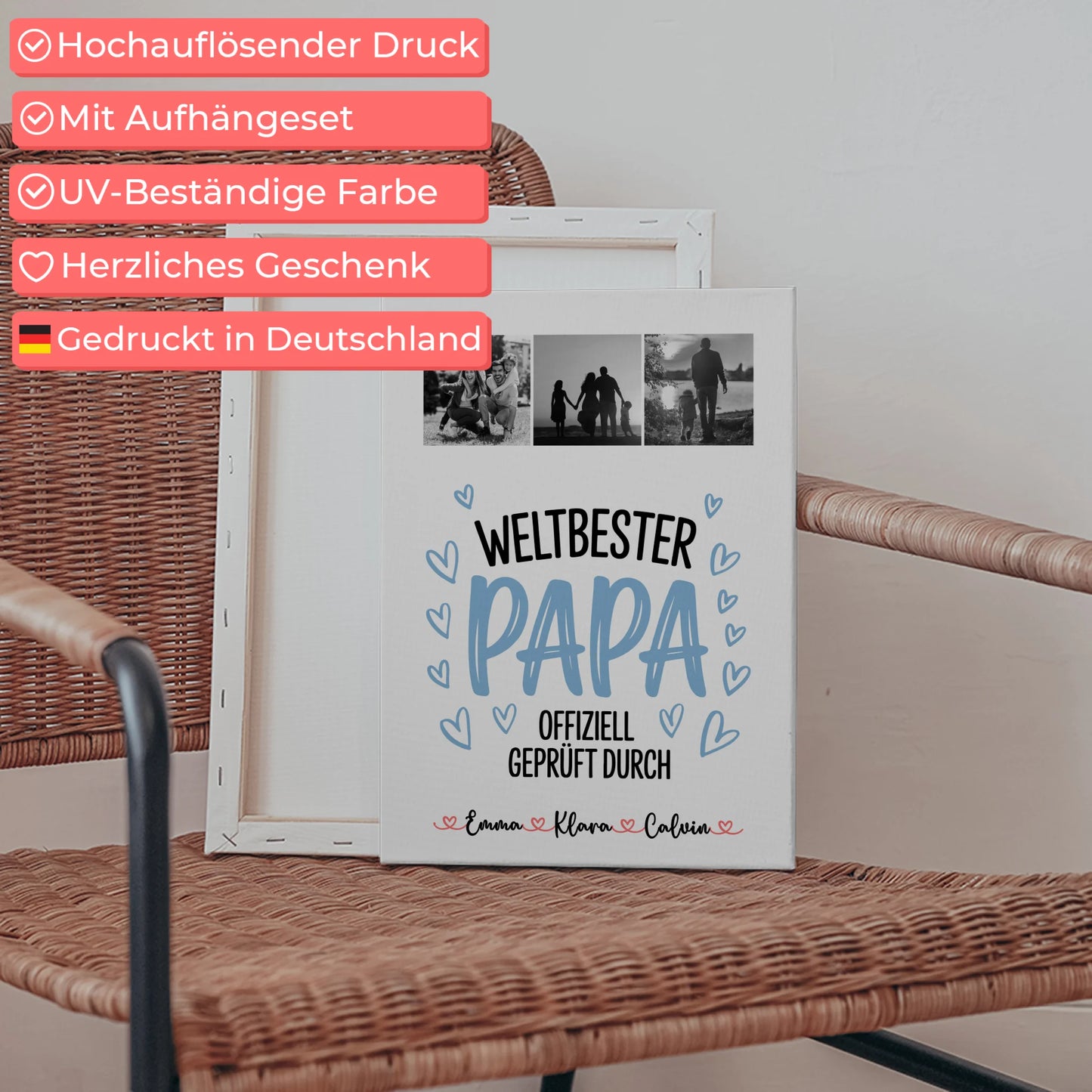 Fotocollage Großes Bild Aus Vielen Kleinen Fotocollage für Papa Weltbester Papa Offiziell Geprüft Durch 5