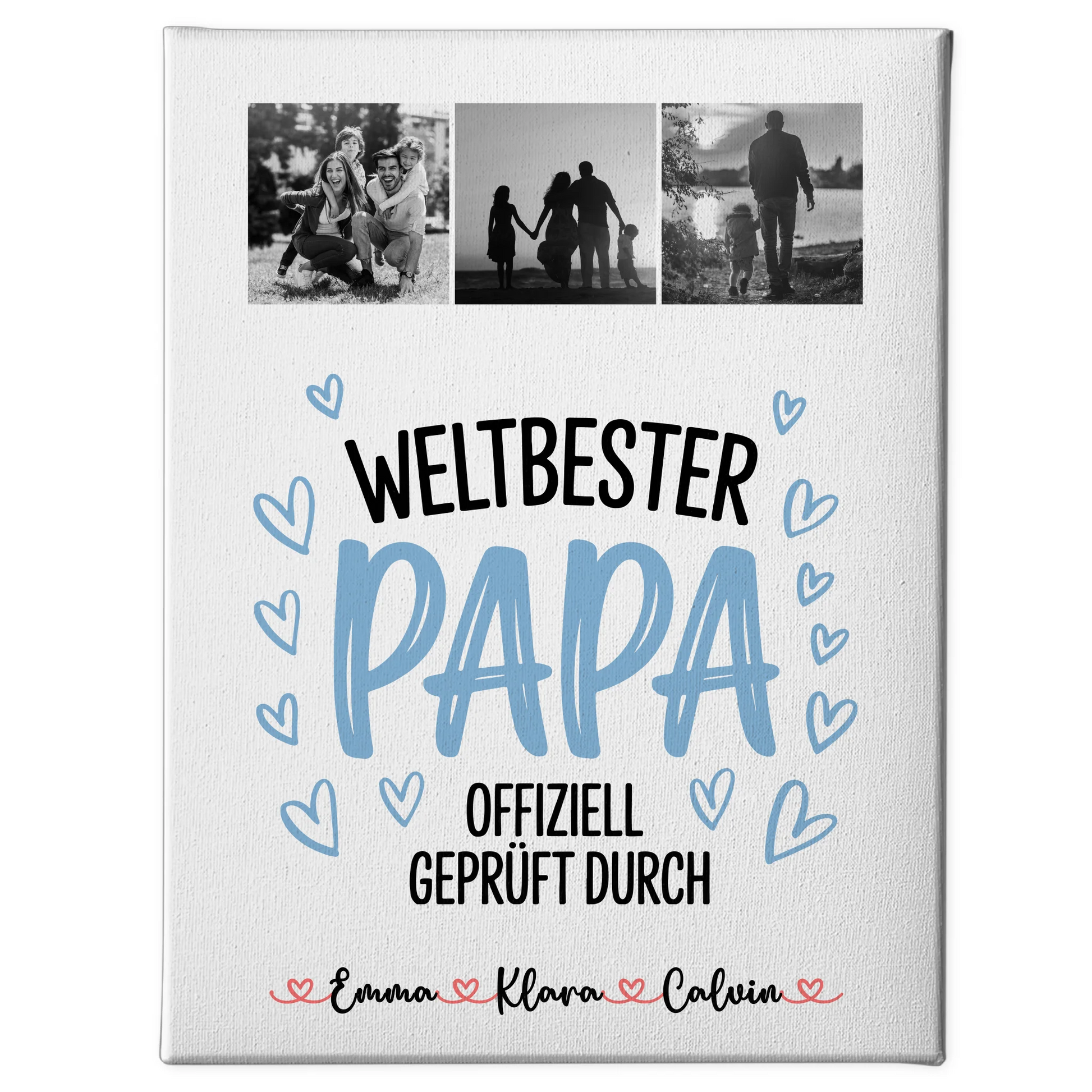 Fotocollage Großes Bild Aus Vielen Kleinen Fotocollage für Papa Weltbester Papa Offiziell Geprüft Durch 1