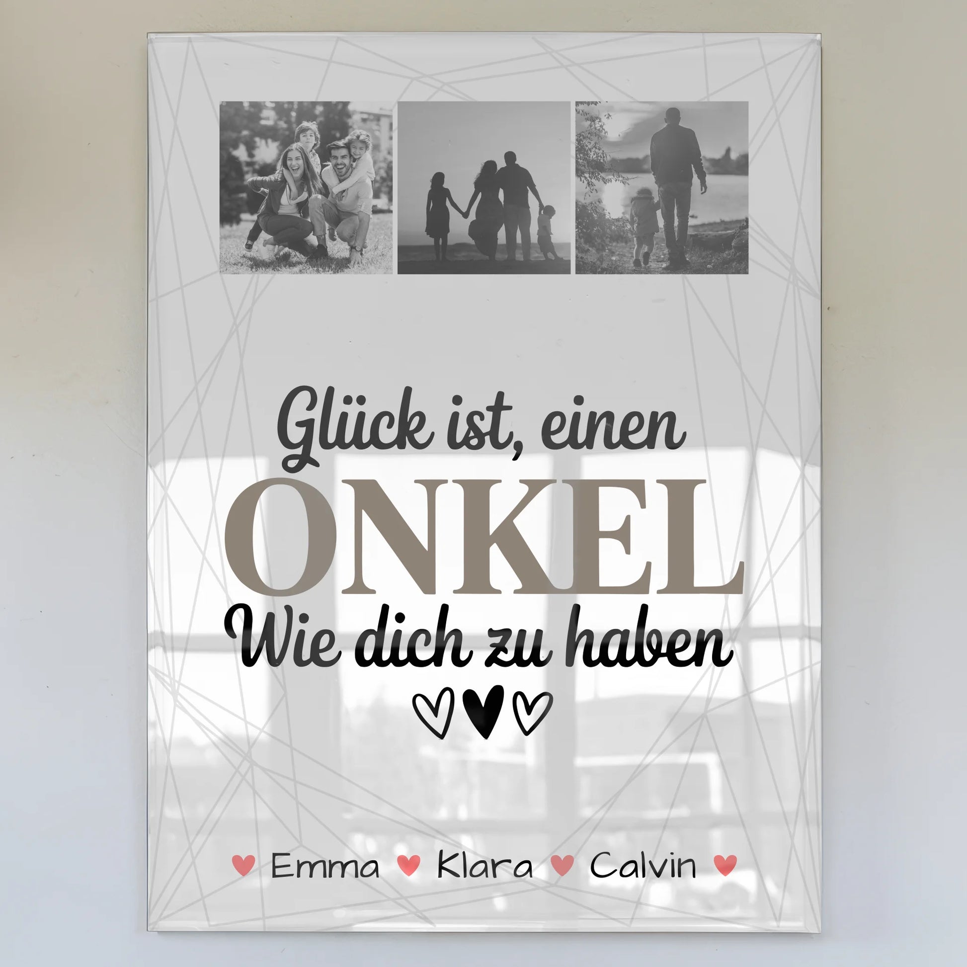 Acrylglas Mit Foto Geschenk Fotocollage Onkel Glück Ist Einen Onkel Wie Dich Haben 1