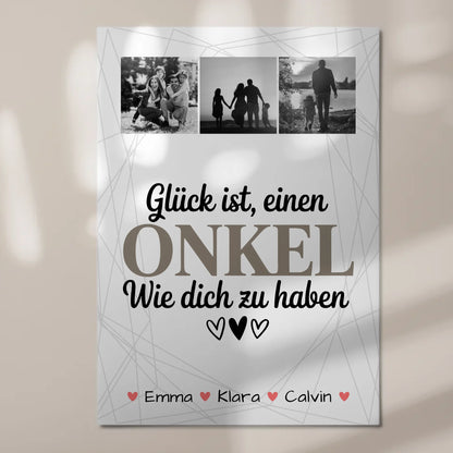 Magnetposter Fotoboard Geschenk Fotocollage Onkel Glück Ist einen Onkel Wie Dich Zu Haben 7