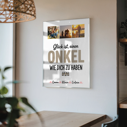 Personalisierte Acrylglas Mit Foto Fotocollage Onkel Glück Ist Einen Onkel Wie Dich Zu Haben 4