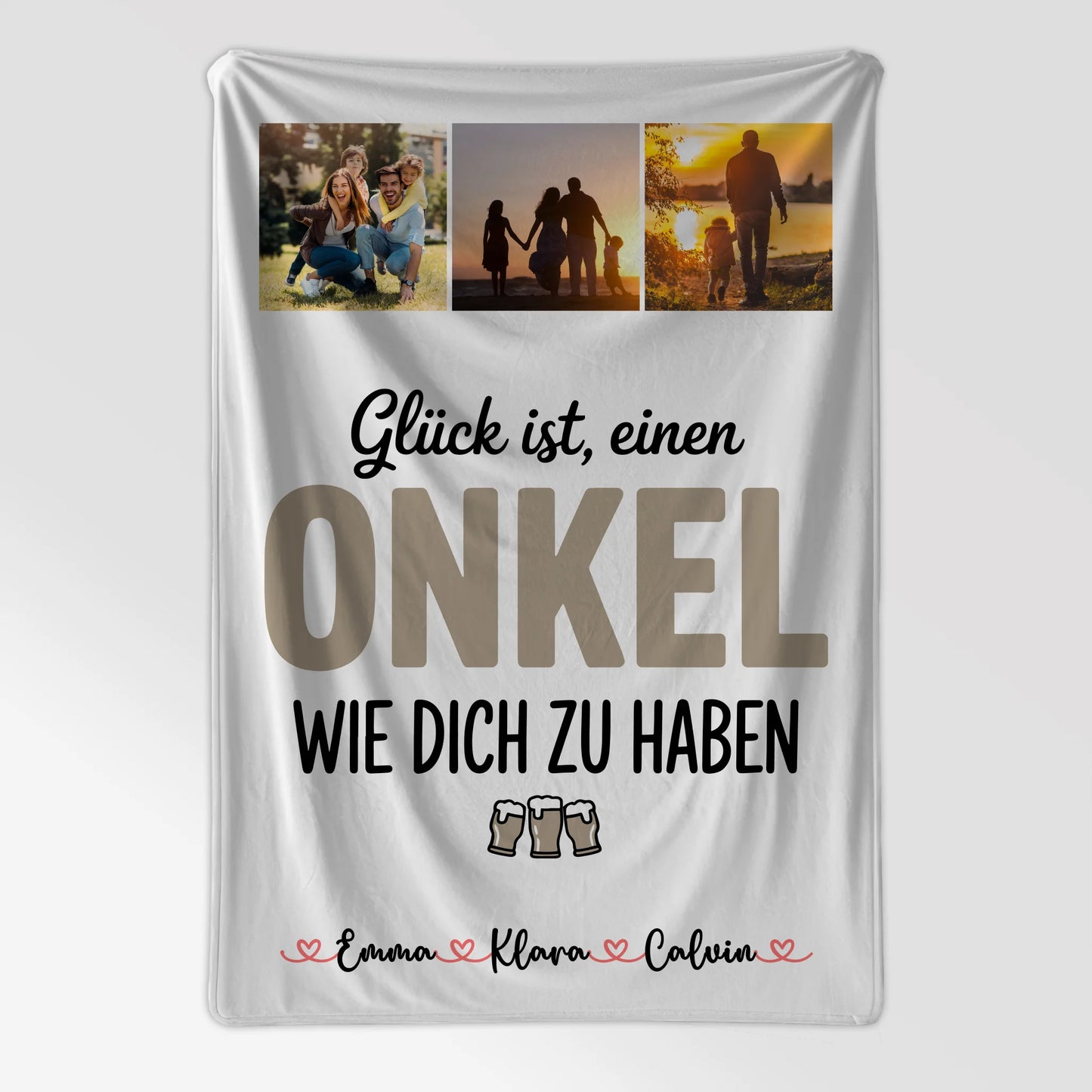 Personalisierte Kuscheldecke Mit Namen Und Motiv Fotocollage Onkel Glück Ist Einen Onkel Wie Dich Haben 7