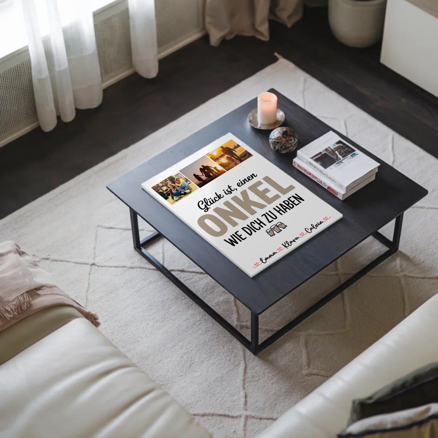 Personalisierte Fotoboard Magnet Poster Fotocollage Onkel Glück Ist einen Onkel Wie Dich Haben