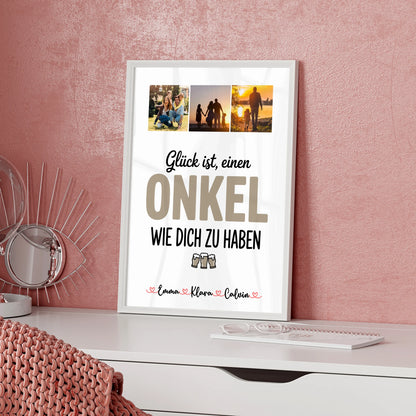 Wandbild Fotocollage Fotocollage Onkel Glück Ist einen Onkel Wie Dich Zu Haben Geschenk