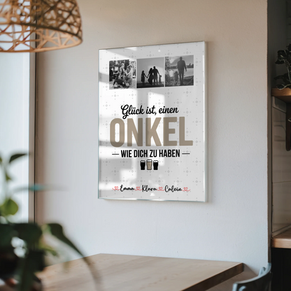 Foto Acrylglas Geschenk Fotocollage Onkel Glück Ist einen Onkel Wie Dich Zu Haben 4