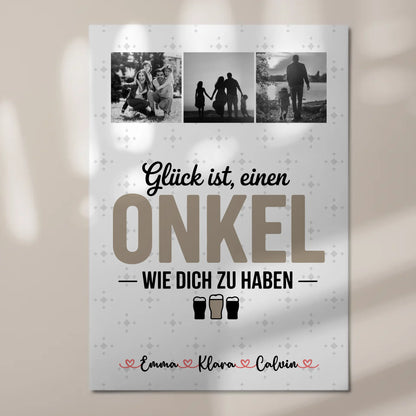 Personalisiertes Fotoboard Poster Magnetisch Geschenk für Onkel Glück Ist Einen Onkel Wie Dich Zu Haben 7