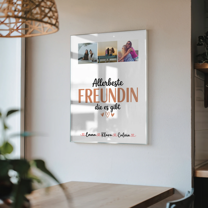 Beste Freundin Geschenk Fotocollage Beste Freundin Allerbeste Freundin Die Es Gibt Poster Tasse 4