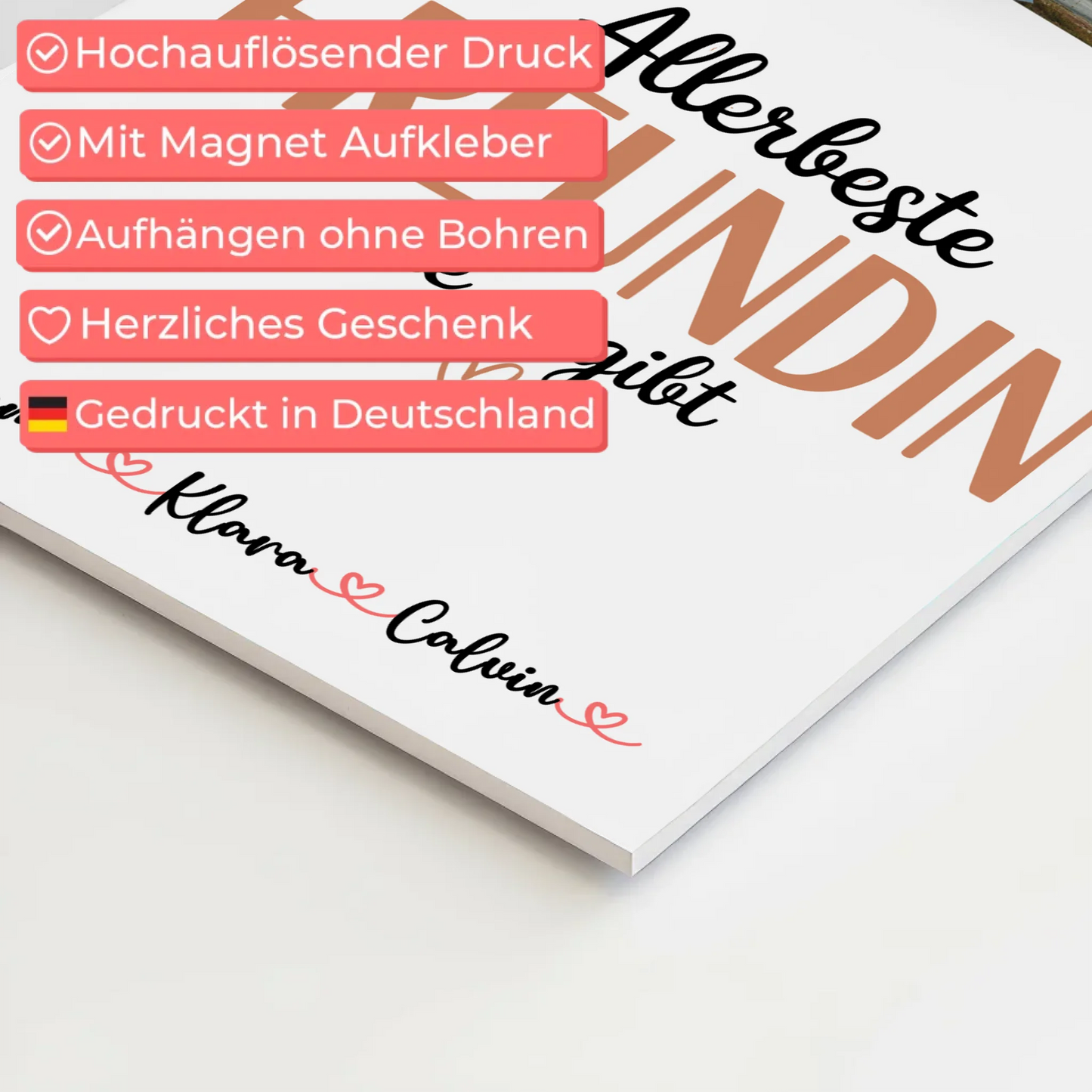 Fotoboard beste Freundin Fotocollage Beste Freundin Allerbeste Freundin Die Es Gibt Geschenk 4