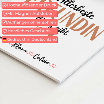 Fotoboard beste Freundin Fotocollage Beste Freundin Allerbeste Freundin Die Es Gibt Geschenk 10