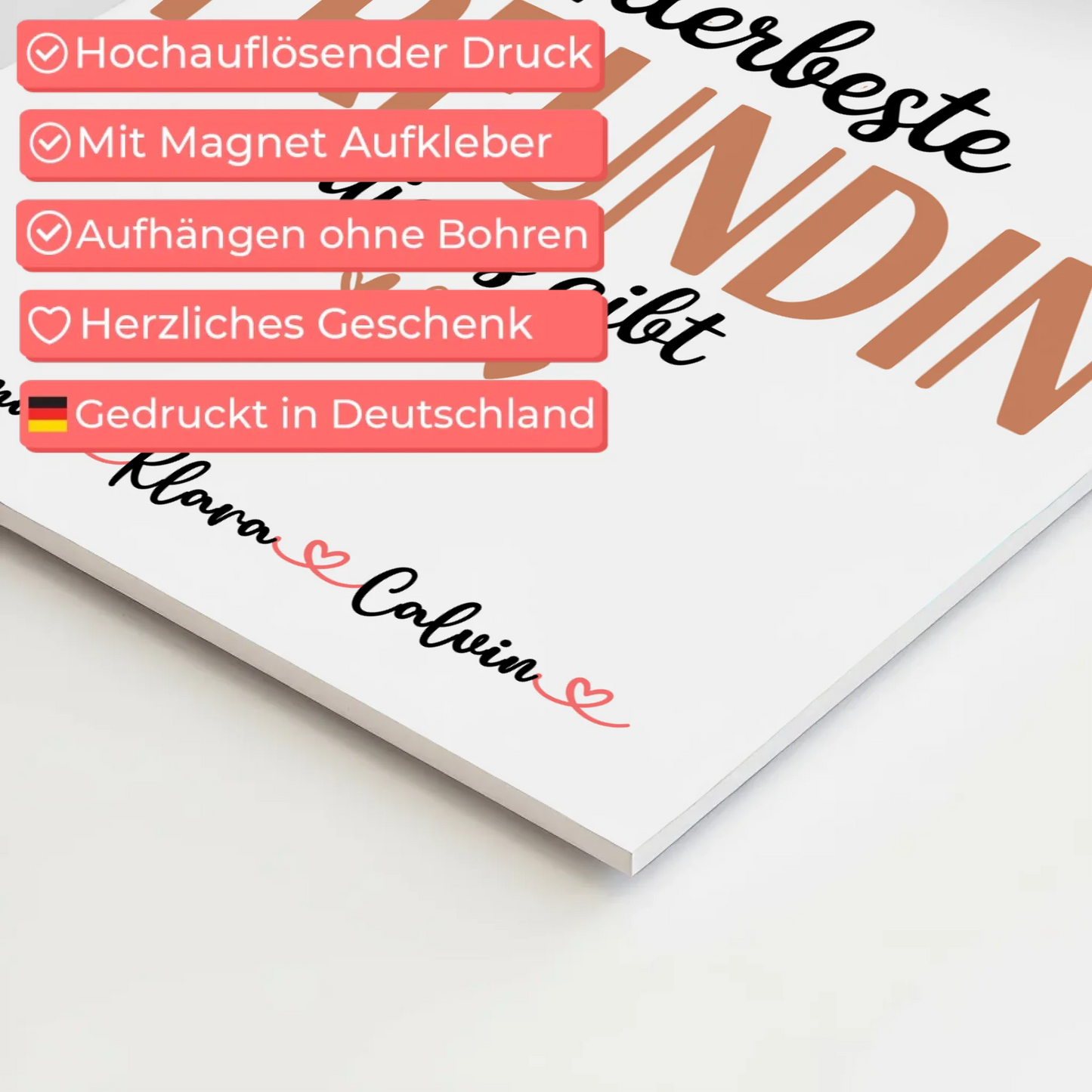 Fotoboard beste Freundin Fotocollage Beste Freundin Allerbeste Freundin Die Es Gibt Geschenk