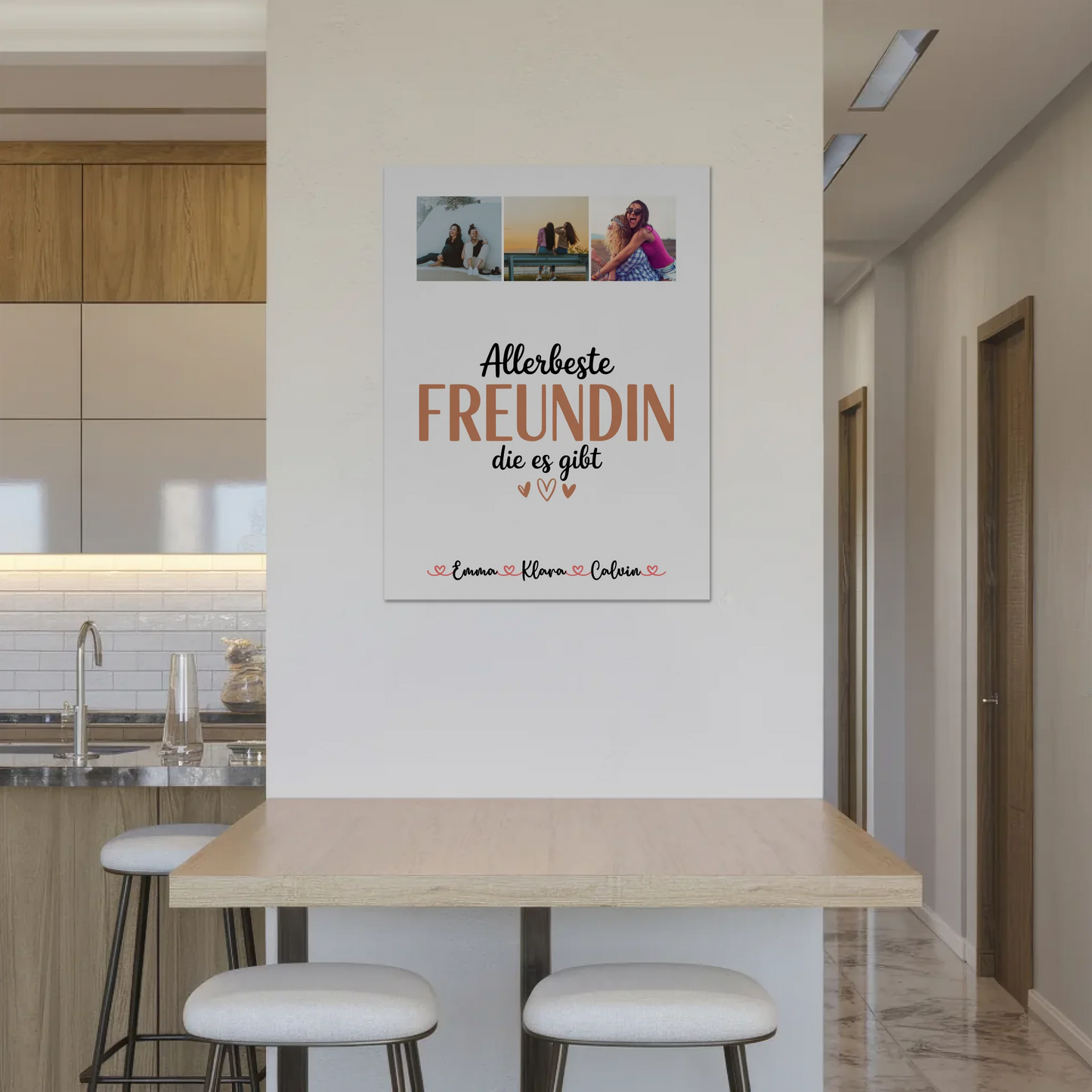 Fotoboard beste Freundin Fotocollage Beste Freundin Allerbeste Freundin Die Es Gibt Geschenk