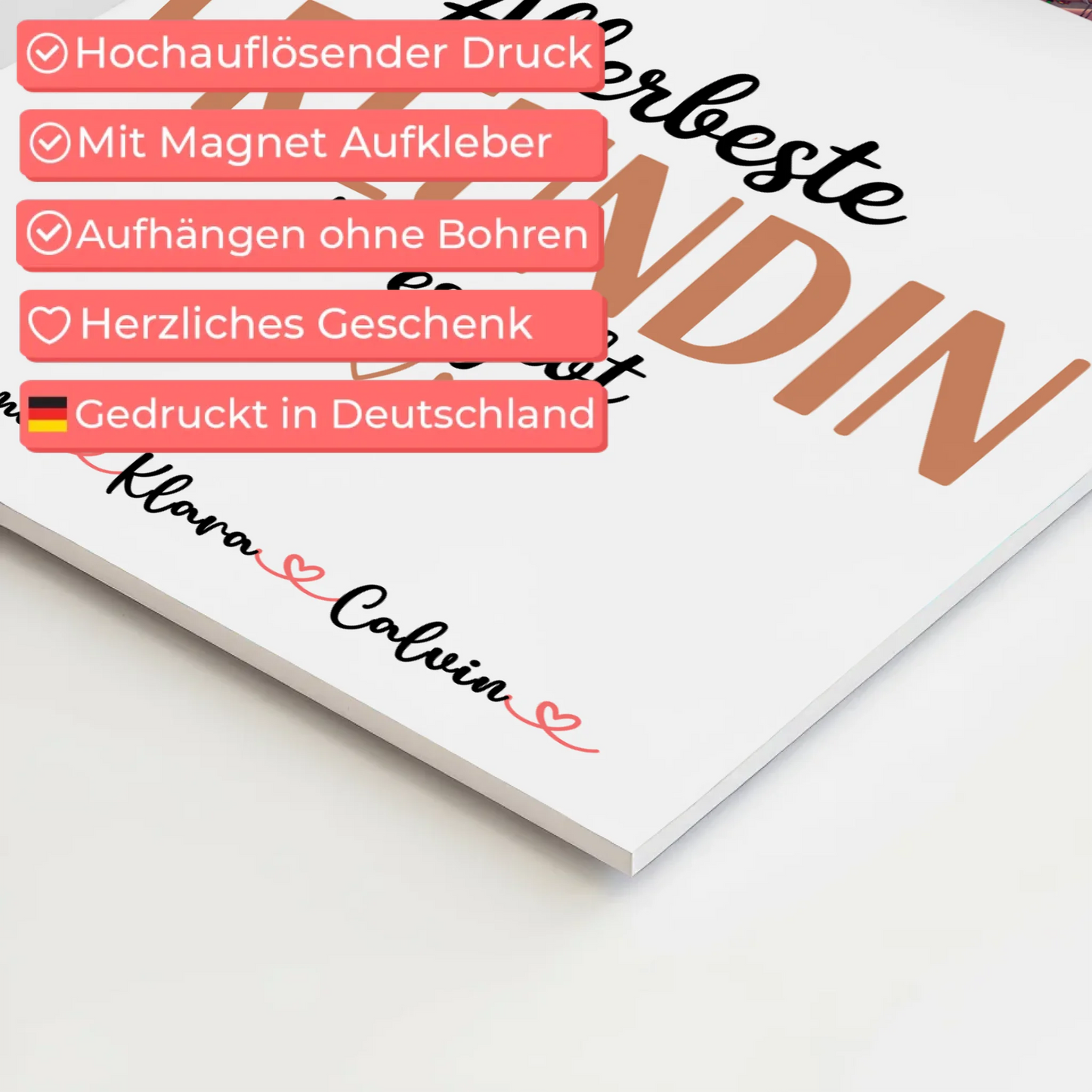 Fotoboard beste Freundin Fotocollage Beste Freundin Allerbeste Freundin Die Es Gibt Geschenk