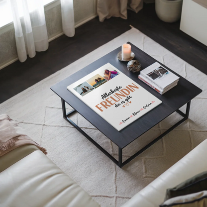 Fotoboard beste Freundin Fotocollage Beste Freundin Allerbeste Freundin Die Es Gibt Geschenk