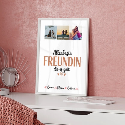 Personalisiertes Bild Beste Freundin Fotocollage Beste Freundin Allerbeste Freundin Die Es Gibt