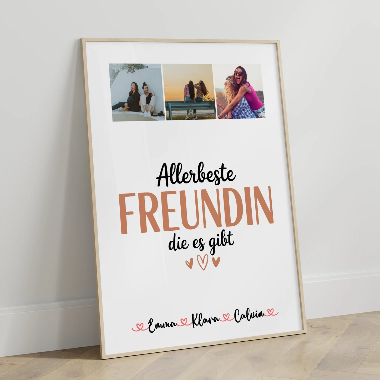 Personalisiertes Bild Beste Freundin Fotocollage Beste Freundin Allerbeste Freundin Die Es Gibt