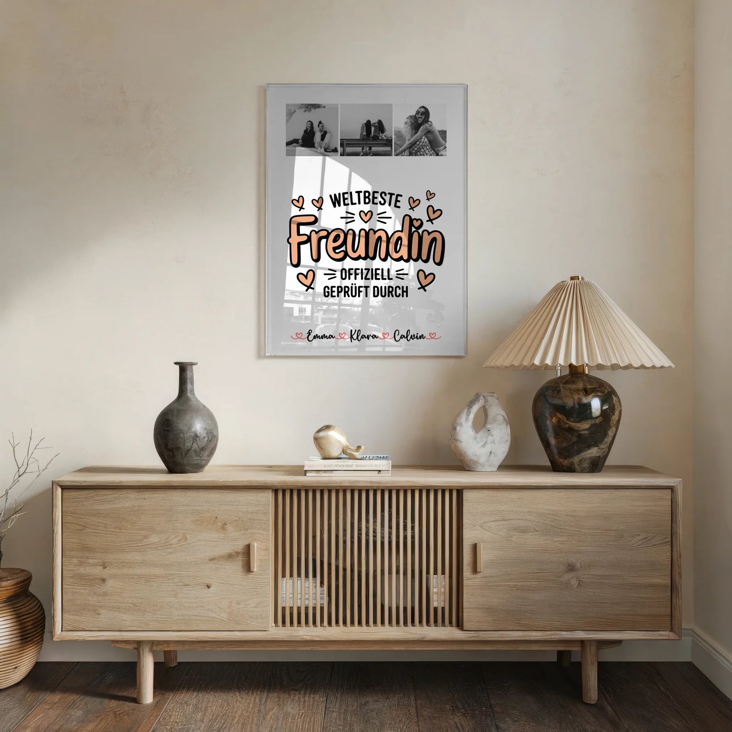 Freundinnen Bild Personalisiert Fotocollage für Beste Freundin Weltbeste Freundin Offiziell Geprüft Durch 5