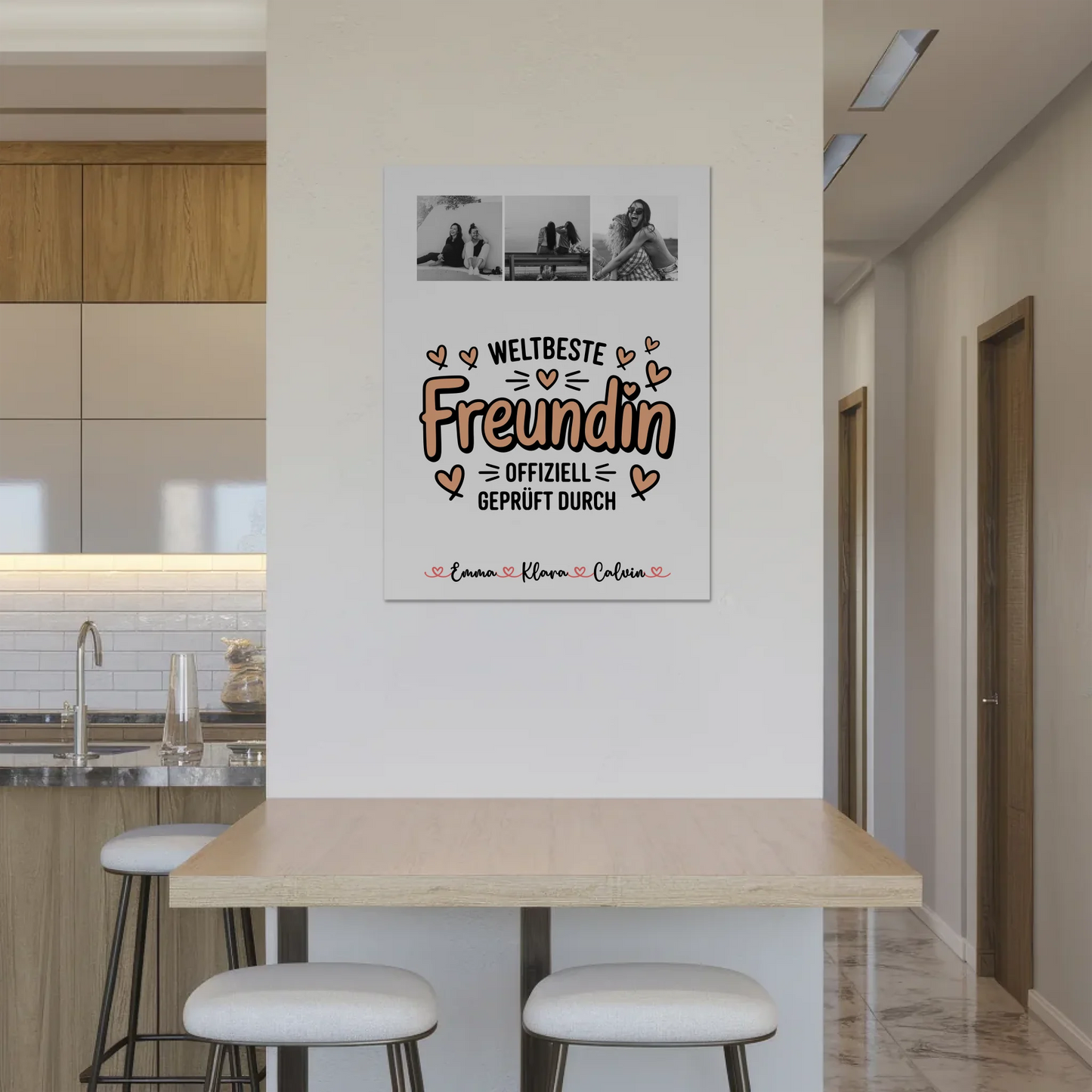 Beste Freundinnen Fotoboard Fotocollage für Beste Freundin Weltbeste Freundin Offiziell Geprüft Durch 8