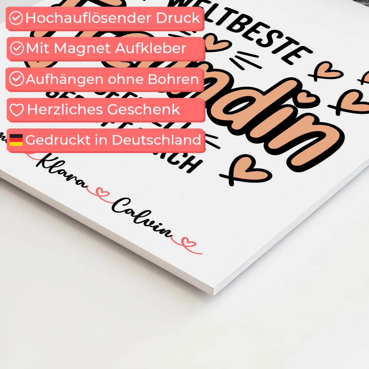 Beste Freundinnen Fotoboard Fotocollage für Beste Freundin Weltbeste Freundin Offiziell Geprüft Durch