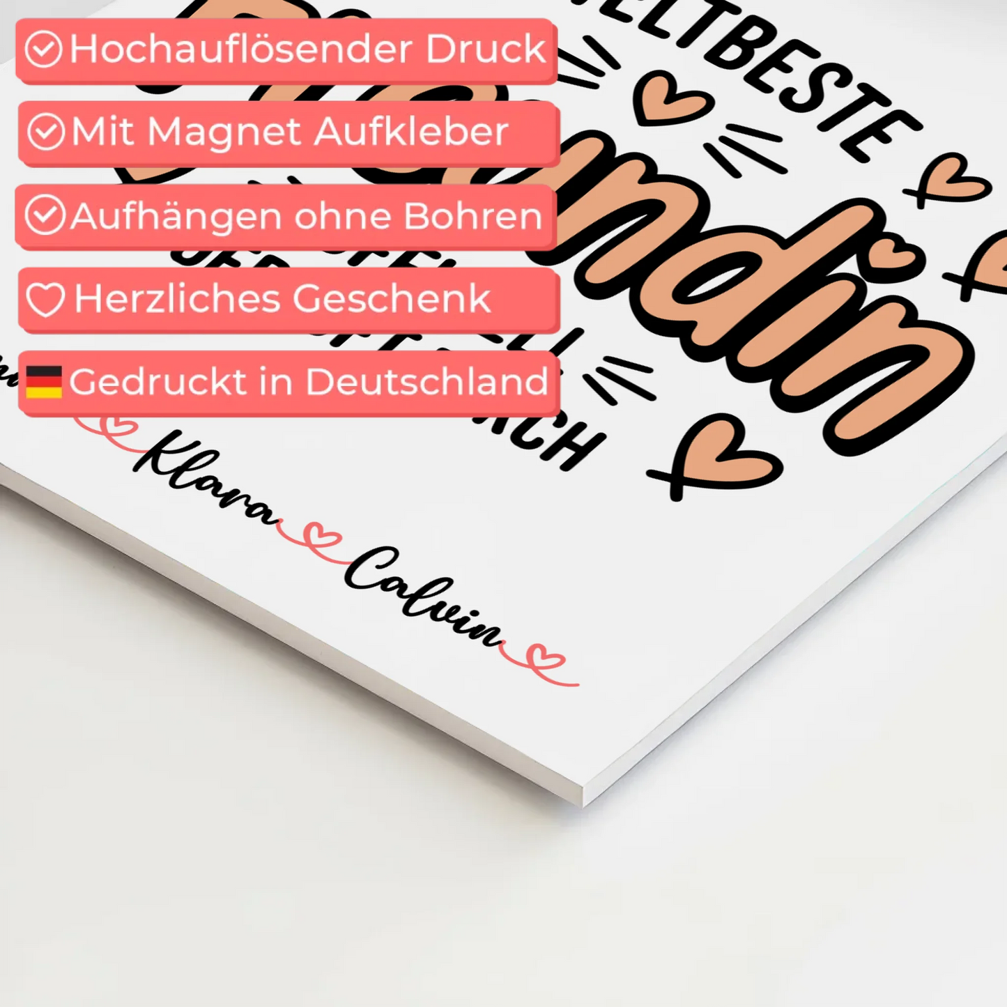 Beste Freundinnen Fotoboard Fotocollage für Beste Freundin Weltbeste Freundin Offiziell Geprüft Durch