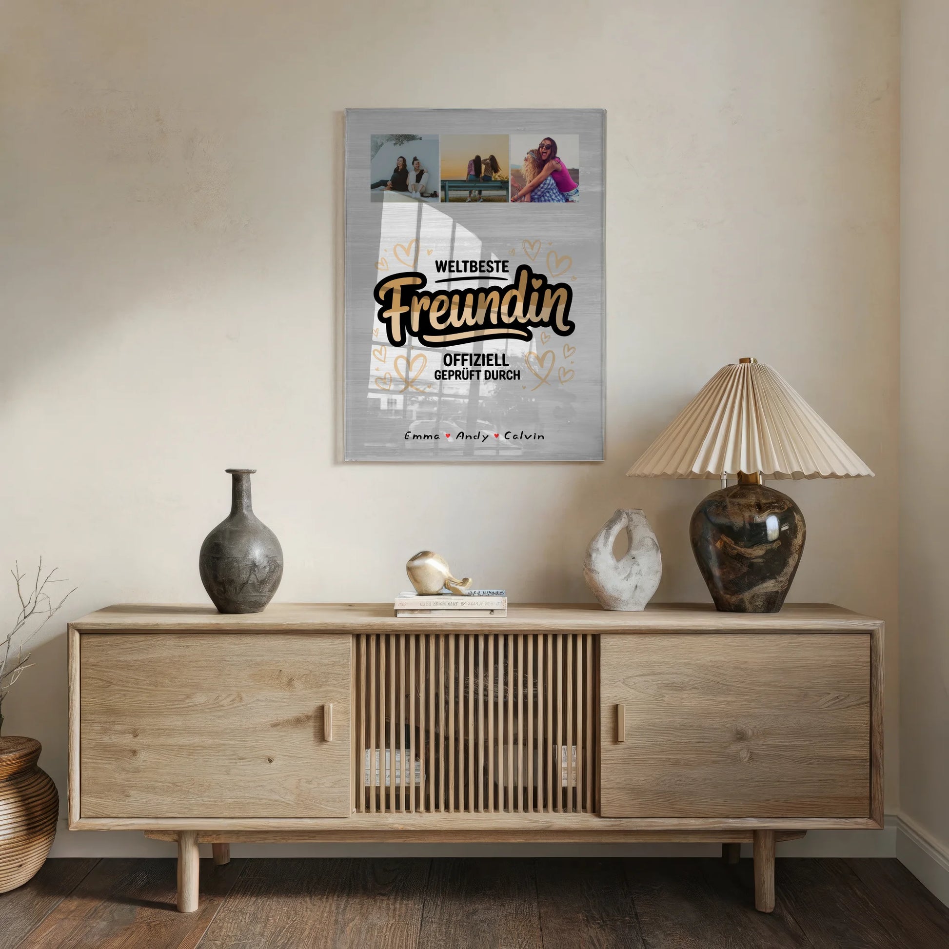 Freundinnen Bild Personalisiert Acrylglas Bild Beste Freundin Fotocollage Weltbeste Freundin Offiziell Geprüft Durch 5