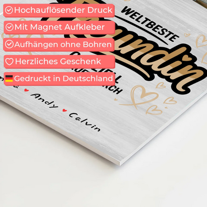 Fotoboard beste Freundin Beste Freundin Fotocollage Weltbeste Freundin Offiziell Geprüft Durch Geschenk 4