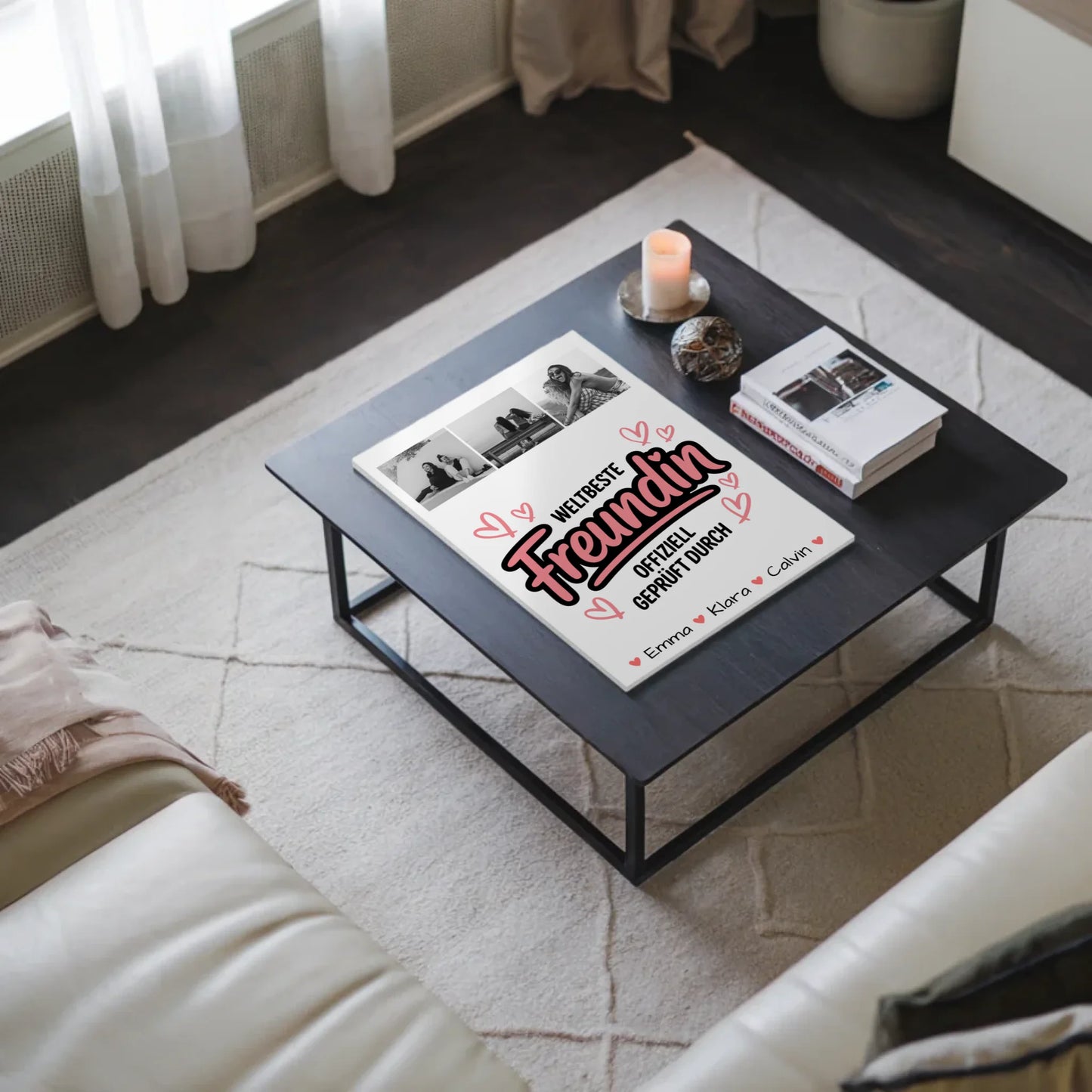 Beste Freundin Fotoboard Geschenk Fotocollage Beste Freundin Weltbeste Freundin Offiziell Geprüft Durch 3